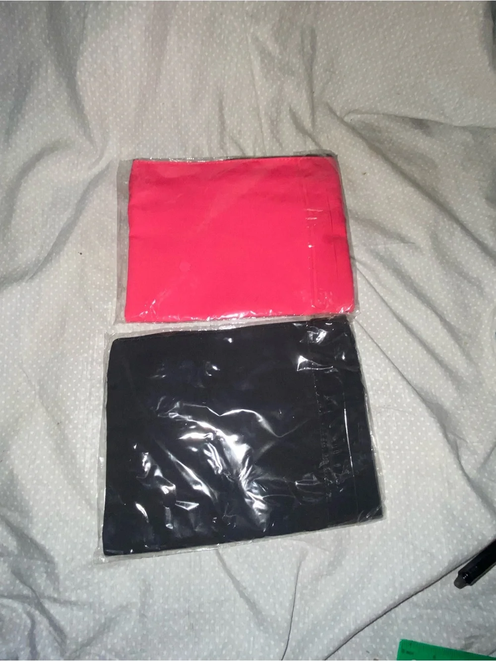 The Who Neon Pink & Black Zipper Pouches